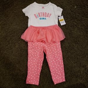 Carters Birthday Girl Outfit size 12 months